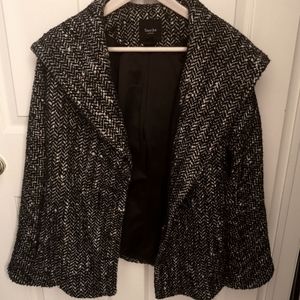Smythe Wool Herringbone Hooded Jacket Coat